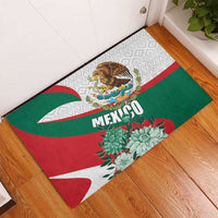 Mexico-themed rubber doormat with eagle and MEXICO text in green and red flag colors