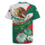 Mexico Independence Day Rugby Jersey Dahlia Flower Aztec Pattern