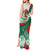 Mexico Independence Day Tank Maxi Dress Dahlia Flower Aztec Pattern