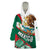 Mexico Independence Day Wearable Blanket Hoodie Dahlia Flower Aztec Pattern