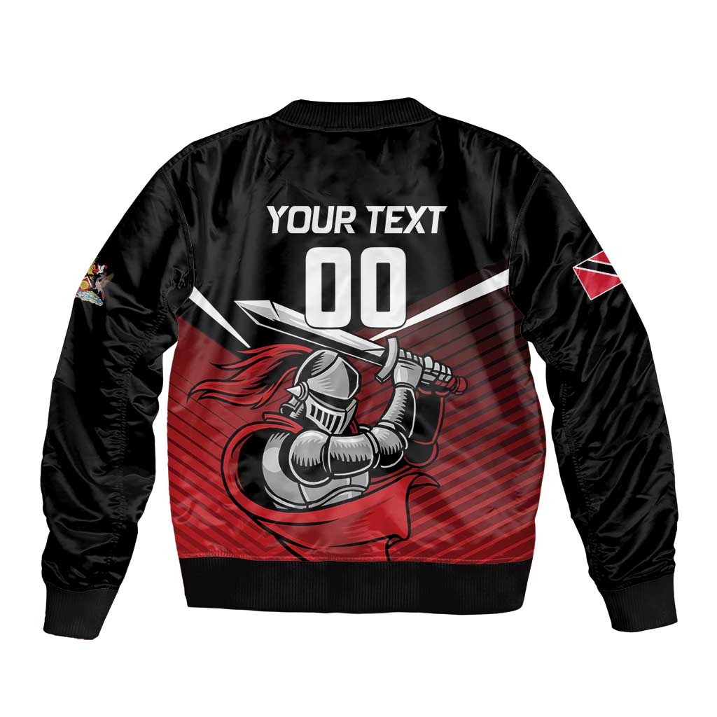 Custom Knight Riders Trinbago Cricket Bomber Jacket Play Fight Win Repeat LT01