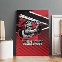Knight Riders Trinbago Cricket Canvas Wall Art Play Fight Win Repeat LT01