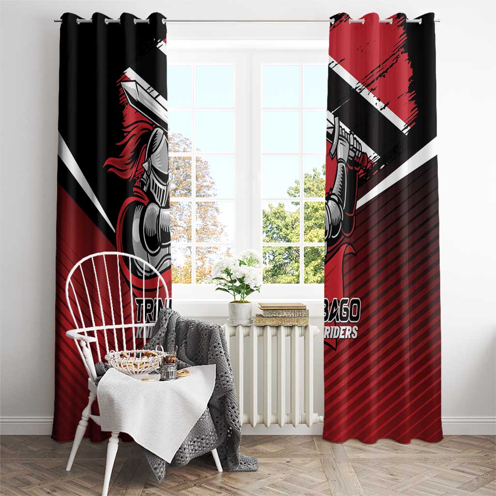 Knight Riders Trinbago Cricket Window Curtain Play Fight Win Repeat LT01
