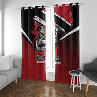 Knight Riders Trinbago Cricket Window Curtain Play Fight Win Repeat LT01