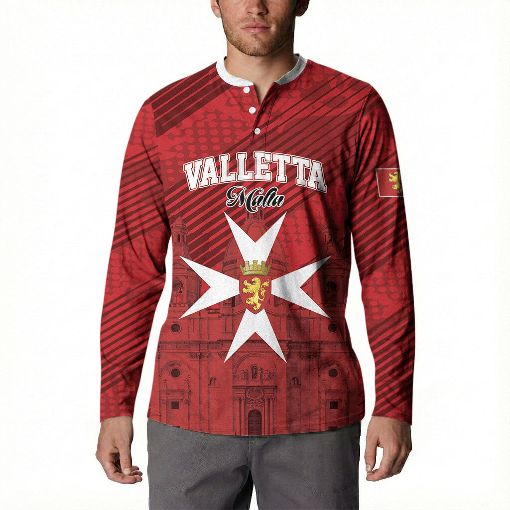 Personalised Malta Valletta Button Sweatshirt St Johns Cathedral