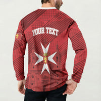 Personalised Malta Valletta Button Sweatshirt St Johns Cathedral