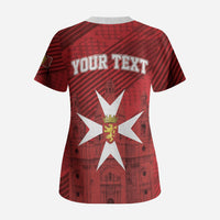 Personalised Malta Valletta Scrub Top St Johns Cathedral