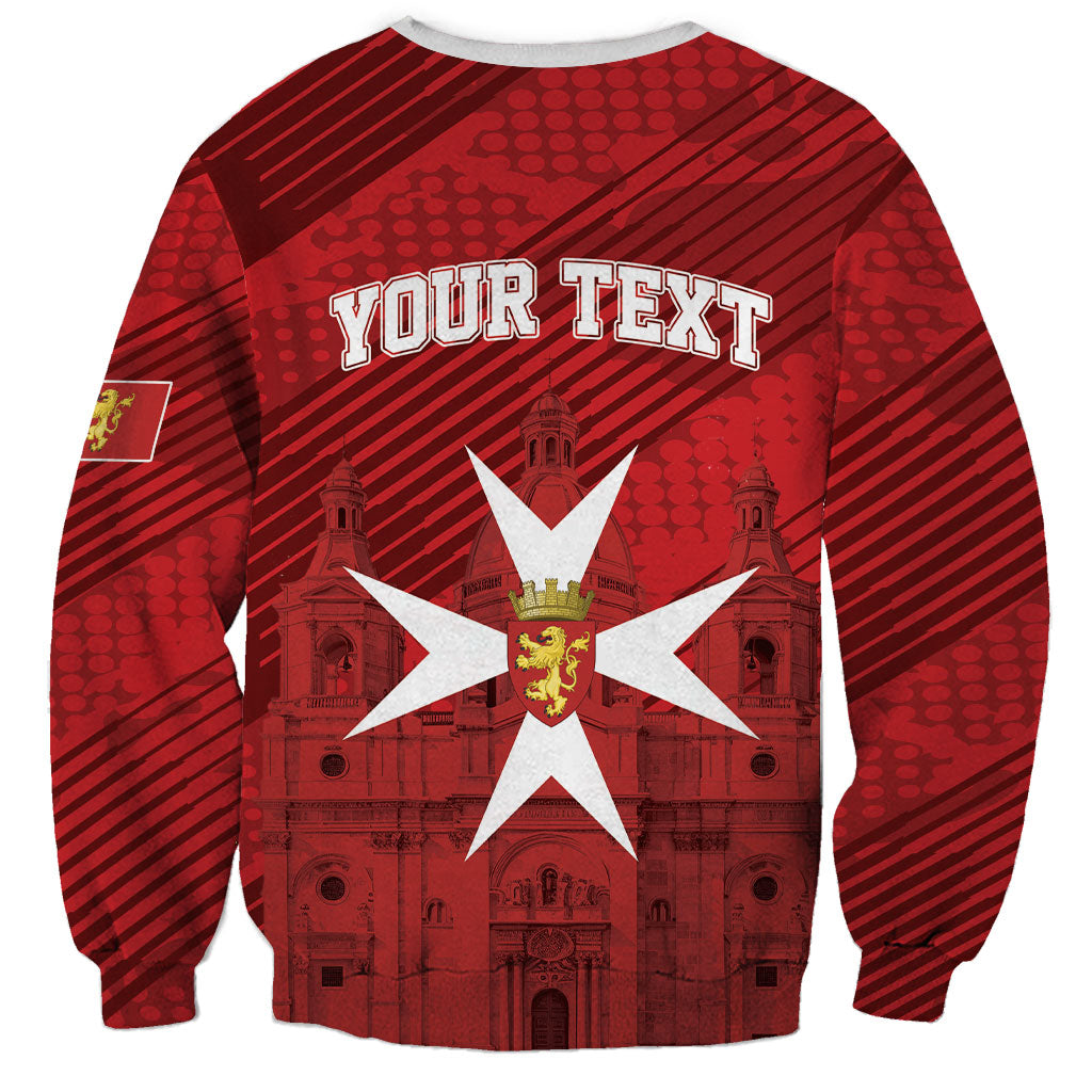 Personalised Malta Valletta Sweatshirt St Johns Cathedral