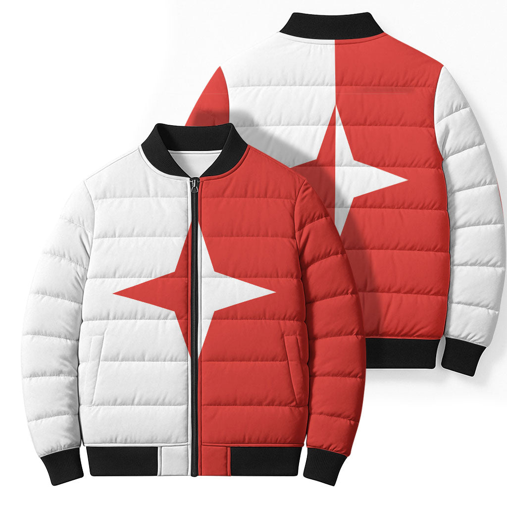 Malta Sliema Bomber Puffer Jacket Celer Ad Oras Surgo