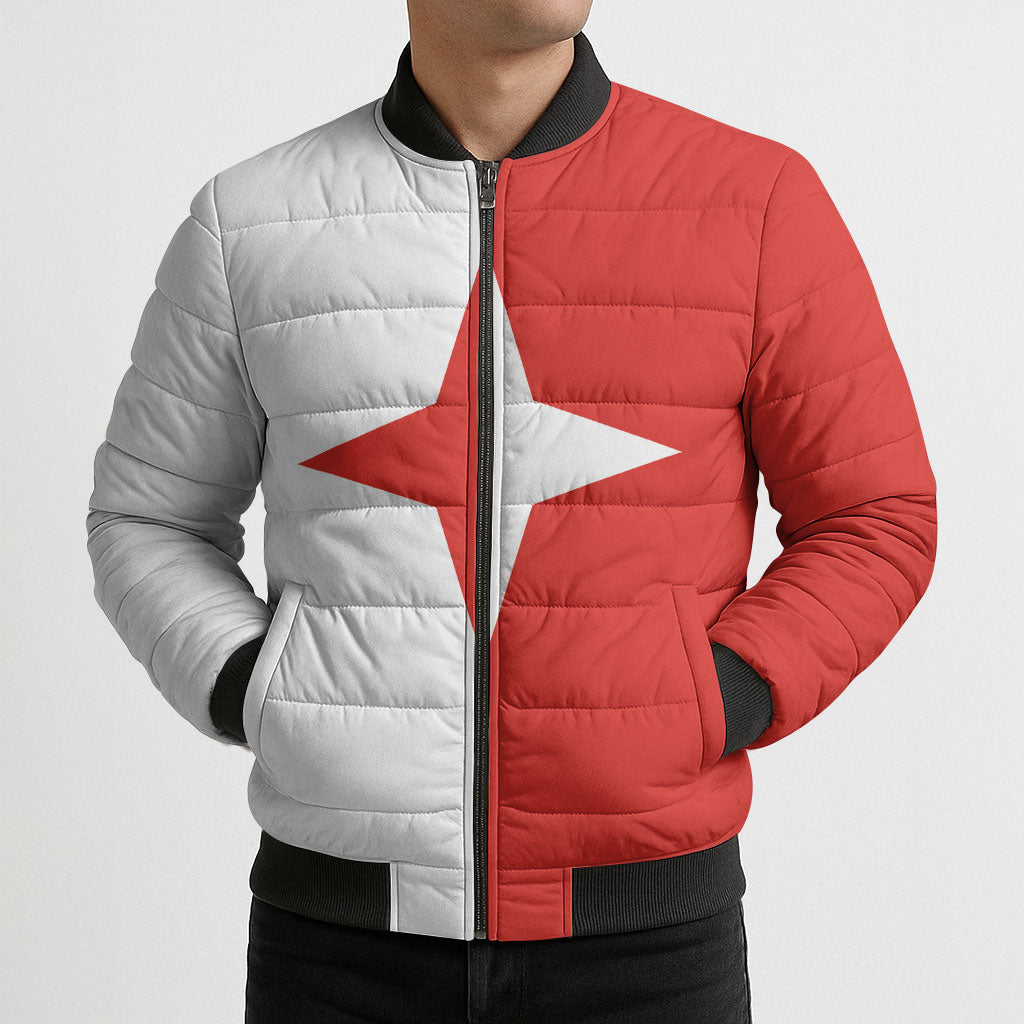 Malta Sliema Bomber Puffer Jacket Celer Ad Oras Surgo