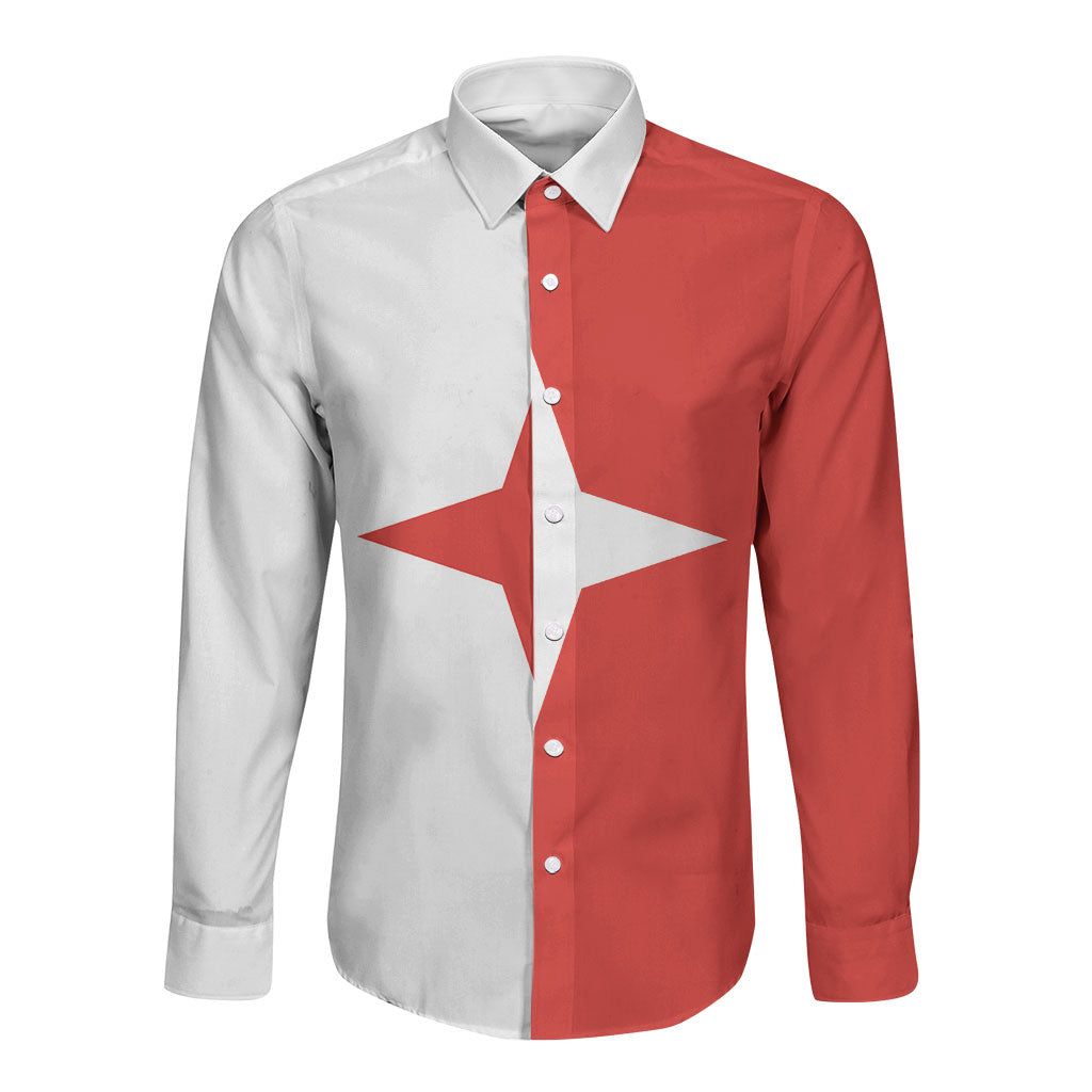 Malta Sliema Long Sleeve Button Shirt Celer Ad Oras Surgo