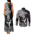 New Zealand Silver Fern Rugby Couples Matching Tank Maxi Dress and Long Sleeve Button Shirts Maori Tiki Player With Ta Moko Tribal - Wonder Print Shop