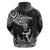 New Zealand Silver Fern Rugby Hoodie Maori Tiki Player With Ta Moko Tribal - Wonder Print Shop