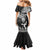 New Zealand Silver Fern Rugby Mermaid Dress Maori Tiki Player With Ta Moko Tribal - Wonder Print Shop