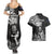 Custom New Zealand Silver Fern Rugby Couples Matching Summer Maxi Dress and Hawaiian Shirt Maori Tiki Player With Ta Moko Tribal - Wonder Print Shop