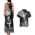 Custom New Zealand Silver Fern Rugby Couples Matching Tank Maxi Dress and Hawaiian Shirt Maori Tiki Player With Ta Moko Tribal - Wonder Print Shop