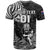 Custom New Zealand Silver Fern Rugby T Shirt Maori Tiki Player With Ta Moko Tribal - Wonder Print Shop