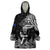 Custom New Zealand Silver Fern Rugby Wearable Blanket Hoodie Maori Tiki Player With Ta Moko Tribal - Wonder Print Shop