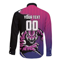 Custom Colombo Cricket Strikers Long Sleeve Button Shirt Strike To Conquer - Wonder Print Shop