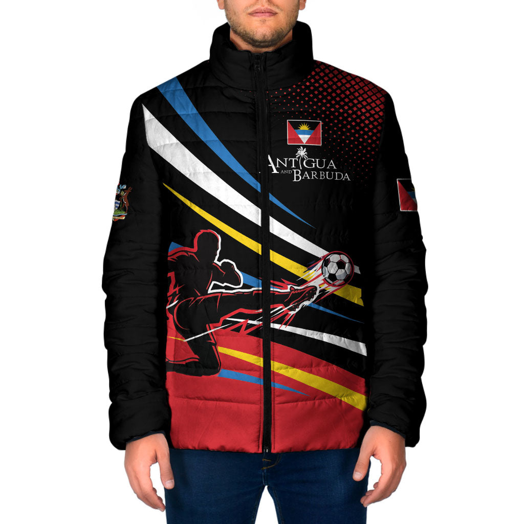 Custom Football Antigua and Barbuda Padded Jacket Come On Benna Boys
