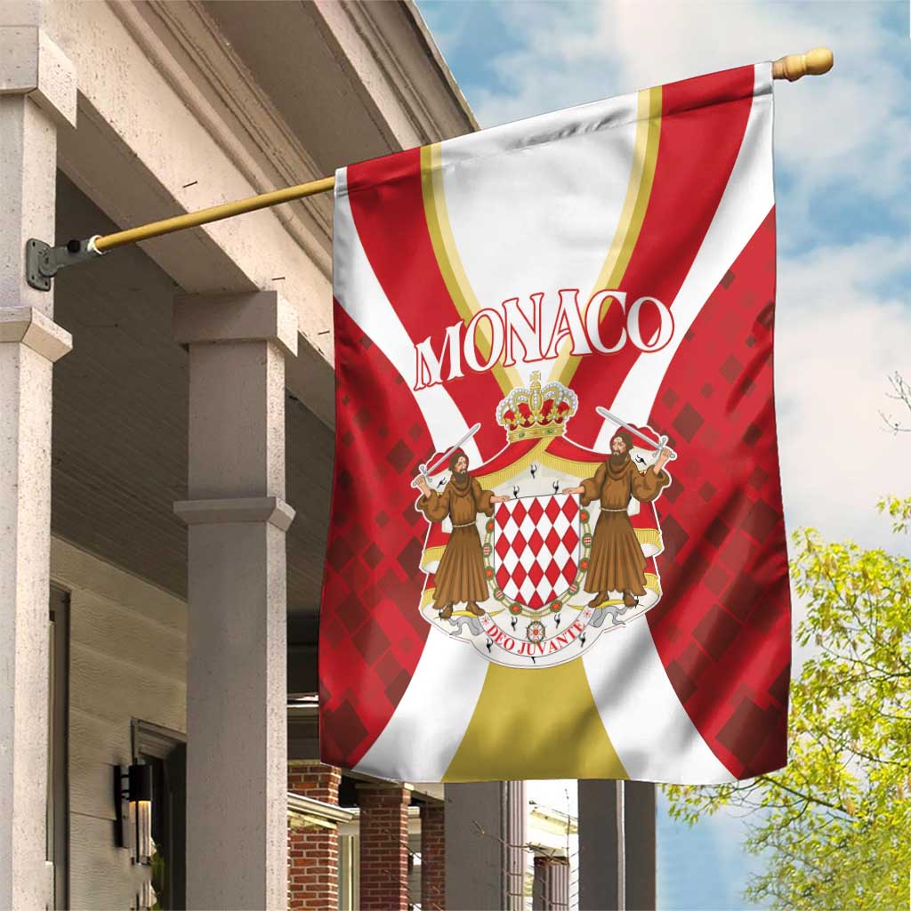 Monaco Garden Flag Deo Juvante - Wonder Print Shop