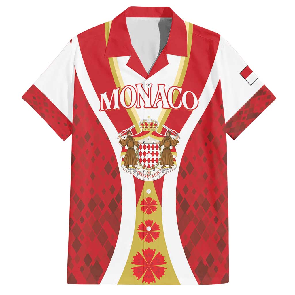 Personalized Monaco Hawaiian Shirt Deo Juvante - Wonder Print Shop