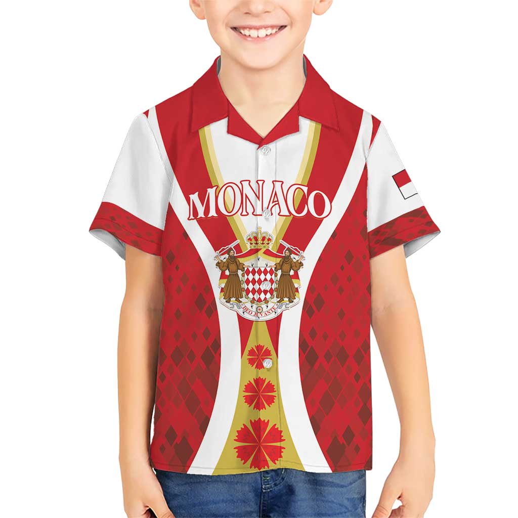 Personalized Monaco Kid Hawaiian Shirt Deo Juvante - Wonder Print Shop