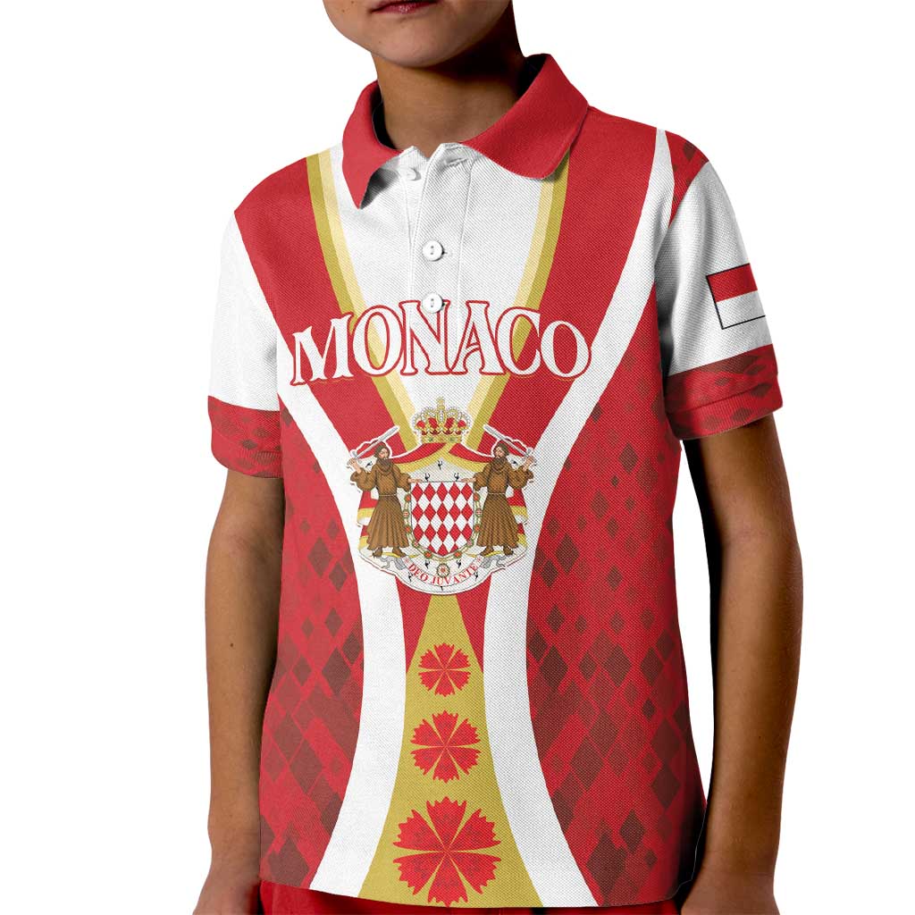 Personalized Monaco Kid Polo Shirt Deo Juvante - Wonder Print Shop