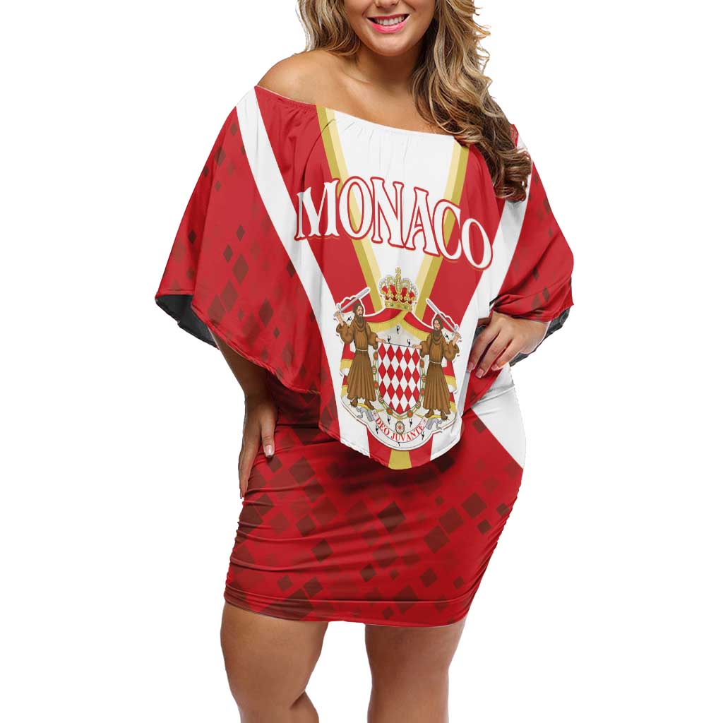 Personalized Monaco Off Shoulder Short Dress Deo Juvante - Wonder Print Shop