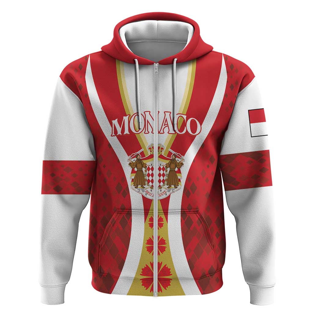 Personalized Monaco Zip Hoodie Deo Juvante - Wonder Print Shop