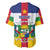 Personalized Central African Republic Baseball Jersey Zo Kwe Zo Flag Style - Wonder Print Shop