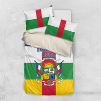 Central African Republic bedding set with flag duvet and matching pillow shams