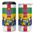 Personalized Central African Republic 4 in 1 Can Cooler Tumbler Zo Kwe Zo Flag Style - Wonder Print Shop