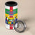 Personalized Central African Republic 4 in 1 Can Cooler Tumbler Zo Kwe Zo Flag Style - Wonder Print Shop