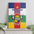 Central African Republic Canvas Wall Art Zo Kwe Zo Flag Style - Wonder Print Shop