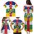 Personalized Central African Republic Family Matching Puletasi and Hawaiian Shirt Zo Kwe Zo Flag Style - Wonder Print Shop