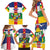 Personalized Central African Republic Family Matching Short Sleeve Bodycon Dress and Hawaiian Shirt Zo Kwe Zo Flag Style - Wonder Print Shop