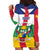 Personalized Central African Republic Hoodie Dress Zo Kwe Zo Flag Style