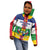 Personalized Central African Republic Kid Hoodie Zo Kwe Zo Flag Style - Wonder Print Shop