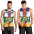 Personalized Central African Republic Men Tank Top Zo Kwe Zo Flag Style - Wonder Print Shop