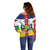 Personalized Central African Republic Off Shoulder Sweater Zo Kwe Zo Flag Style - Wonder Print Shop