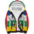 Personalized Central African Republic Sherpa Hoodie Zo Kwe Zo Flag Style - Wonder Print Shop