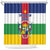 Central African Republic Shower Curtain Zo Kwe Zo Flag Style