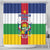 Central African Republic Shower Curtain Zo Kwe Zo Flag Style