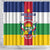 Central African Republic Shower Curtain Zo Kwe Zo Flag Style