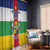 Central African Republic Window Curtain Zo Kwe Zo Flag Style - Wonder Print Shop