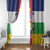 Central African Republic Window Curtain Zo Kwe Zo Flag Style - Wonder Print Shop