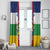 Central African Republic Window Curtain Zo Kwe Zo Flag Style - Wonder Print Shop