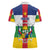 Personalized Central African Republic Women Polo Shirt Zo Kwe Zo Flag Style - Wonder Print Shop