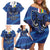 Custom Central African Republic Football Family Matching Off Shoulder Short Dress and Hawaiian Shirt Go Les Fauves - Wonder Print Shop